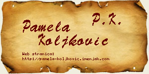 Pamela Koljković vizit kartica